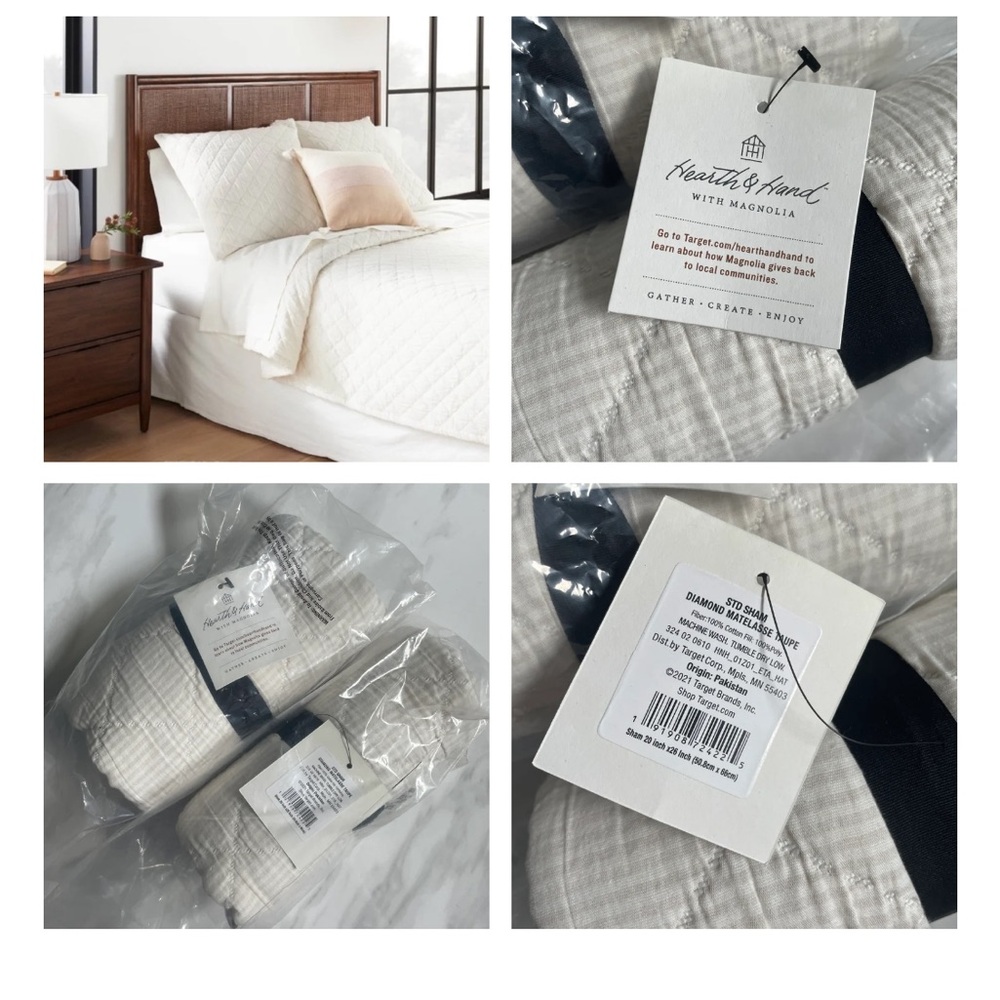 Hearth and hand pillow shams